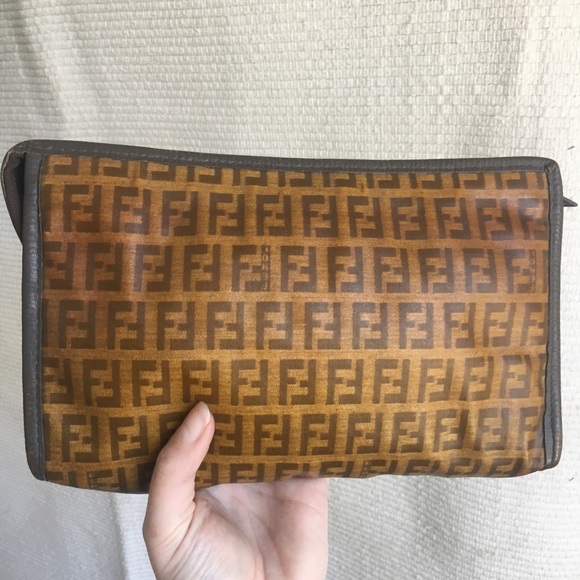 Fendi FF Vintage Dopp Kit Travel Toiletry Bag Vtg - Picture 6 of 8